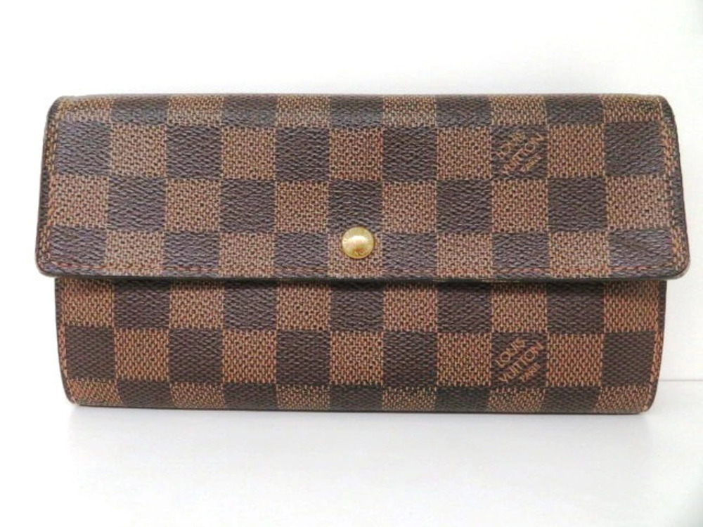 Louis Vuitton Long Wallet Pochette Portemonnaie Credit Damier
